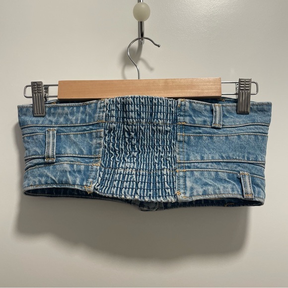 Denim tube top - Picture 2 of 3